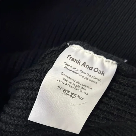 Black Ribbed Zip-Up Sweater - Picture 6 of 7